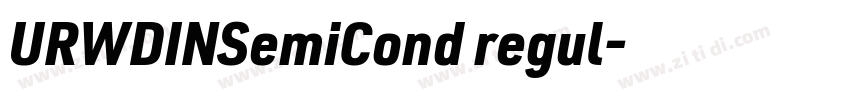 URWDINSemiCond regul字体转换